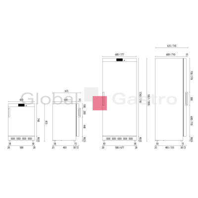 Skříň mrazící AKD 400F SS 360 L nerez | FRIGOPLANET 116175424
